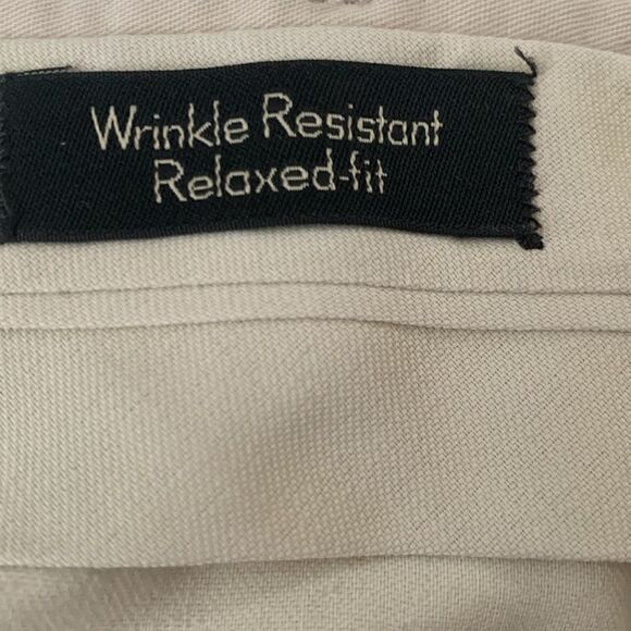 Eddie Bauer Relaxed Fit Wrinkle Resistant Cotton Beige Men’s Pants Size 48 - Picture 10 of 11